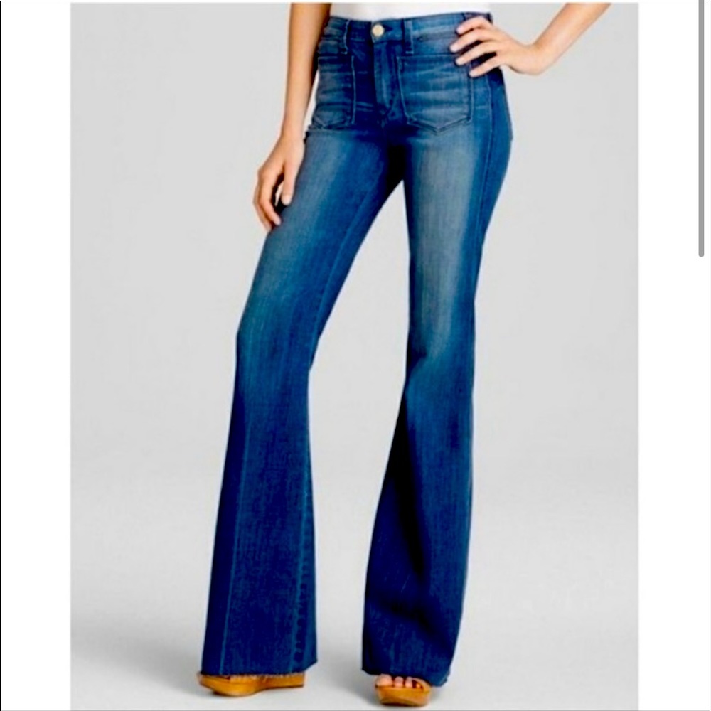 Size 25 difference from this pic is the bottoms are clean not raw